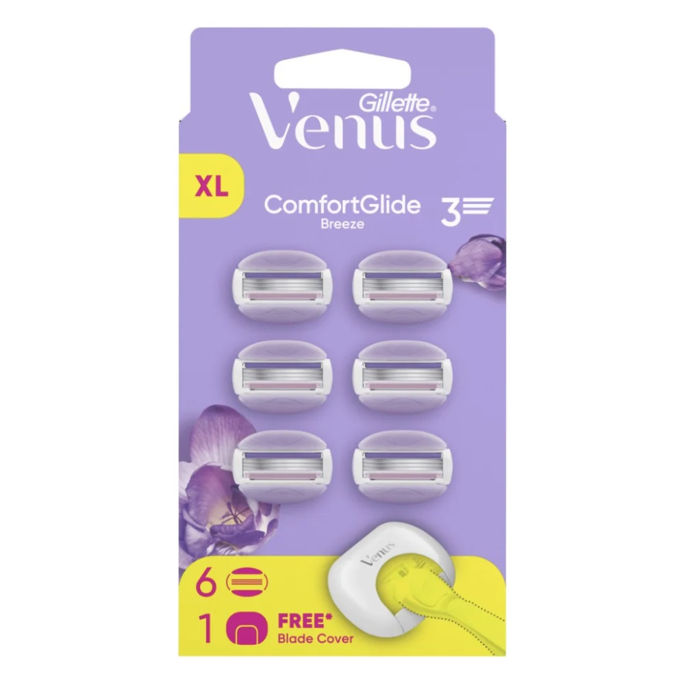Змінні касети Gillette Venus ComfortGlide Breeze 6 шт. + Чохол (8700216969314) — фото 2