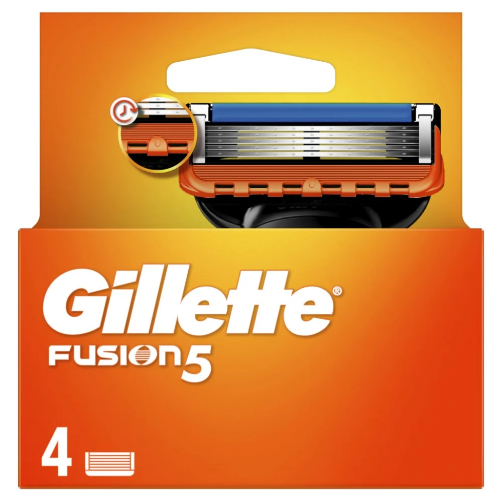 Змінні касети Gillette Fusion5 4 шт. (7702018874460/7702018866984) — фото 2