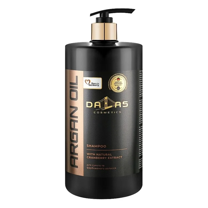 Шампунь Dalas Cosmetics Argan Oil Shampoo З натуральним екстрактом журавлини та аргановою олією 1000 г (4823128000167)