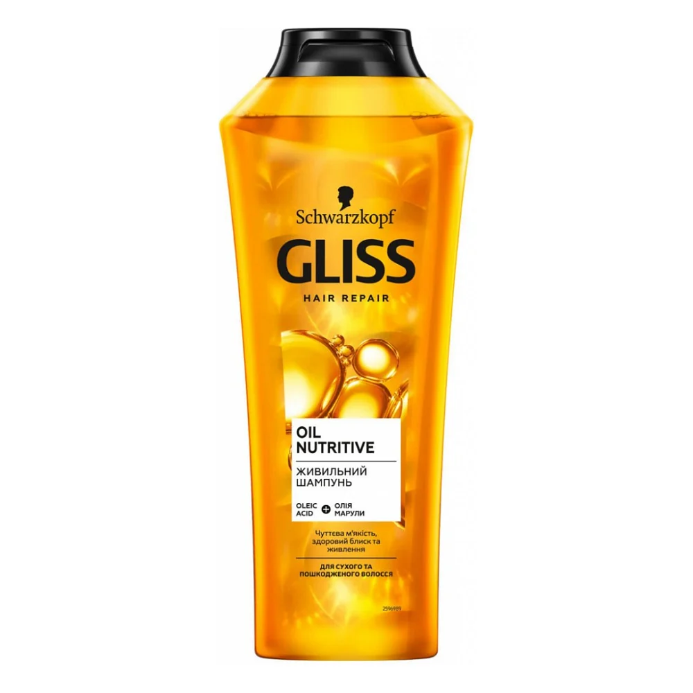 Шампунь Gliss Oil Nutritive для сухого та пошкодженого волосся 400 мл (9000100549837)