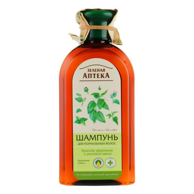 Шампунь Green Pharmacy Кропива дводомна та реп'яхова олія 350 мл (4823015904967)