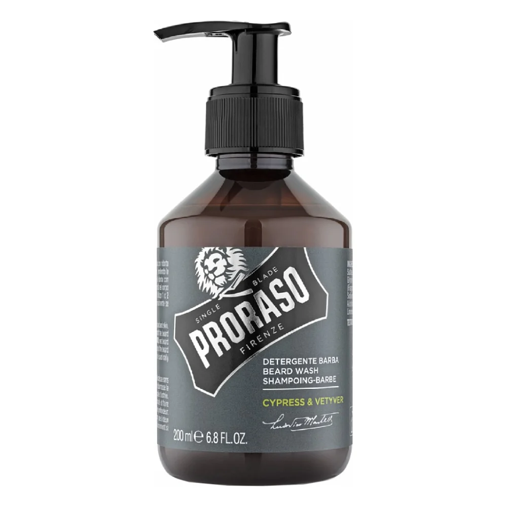 Шампунь для бороди Proraso Cypress & Vetiver 200 мл (8004395007523)