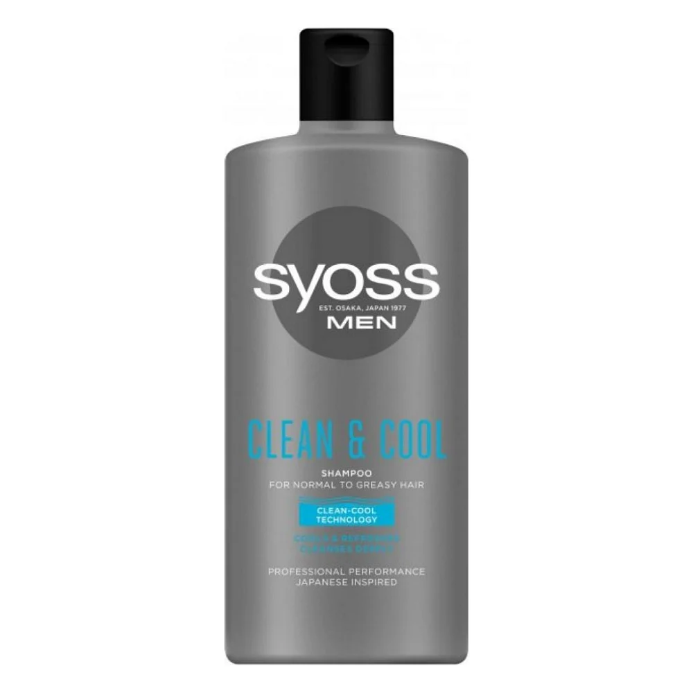 Шампунь Syoss Men Clean & Cool з Ментолом 440 мл (9000101277197)