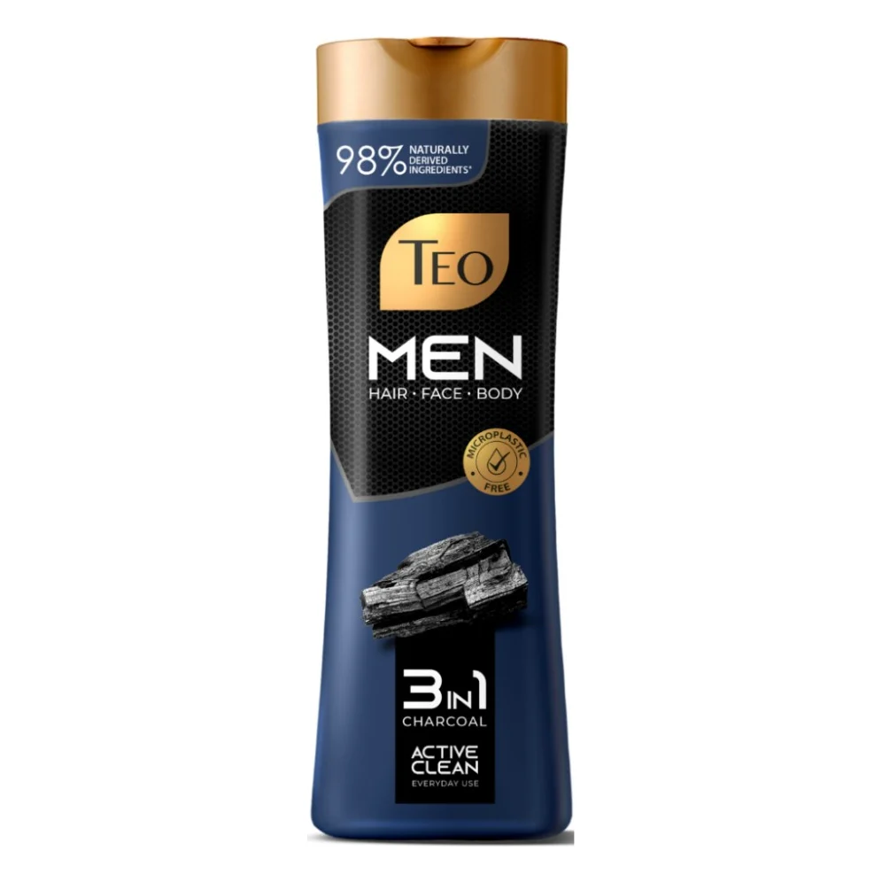 Шампунь Teo Beauty Men 3 In 1 Charcoal 350 мл (3800024046766)