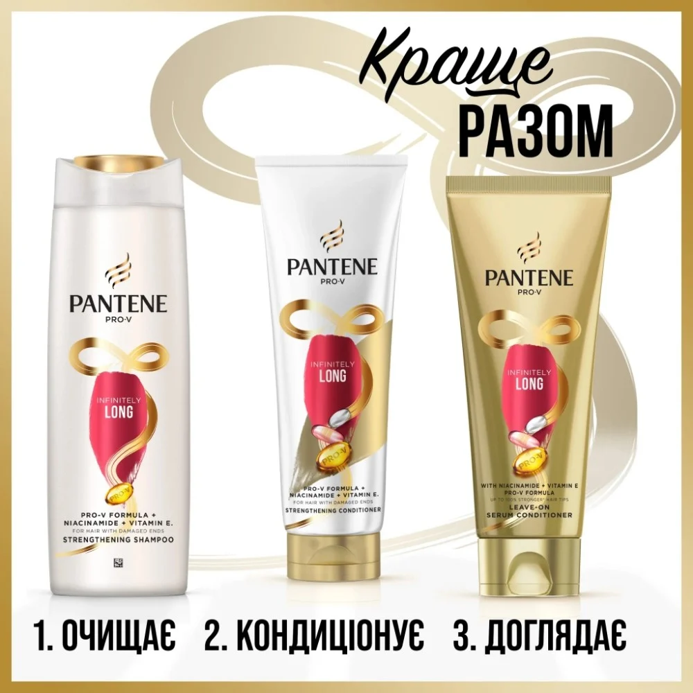 Кондиціонер для волосся Pantene Pro-V 3 Minute Miracle Infinitely Long 220 мл (8700216545716) — фото 9