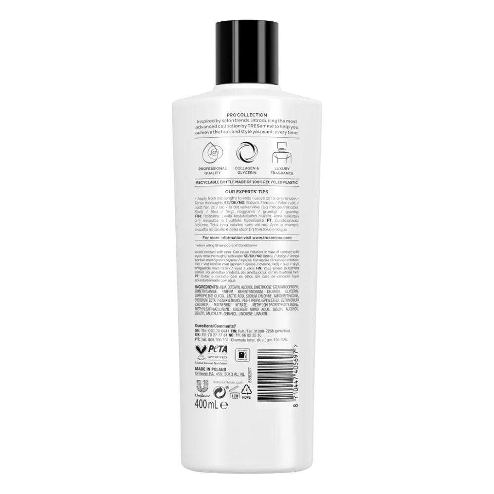 Кондиціонер для волосся Tresemme Beauty-full Volume для додання об'єму 400 мл (8710447405697) — фото 2