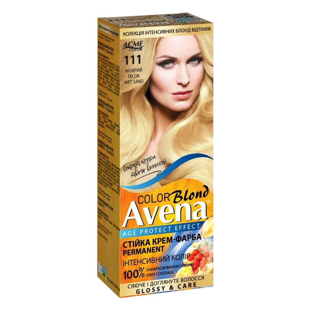 Фарба для волосся Acme Color Avena Blond Color Стійка 111 - Мокрий пісок (4823115502445)