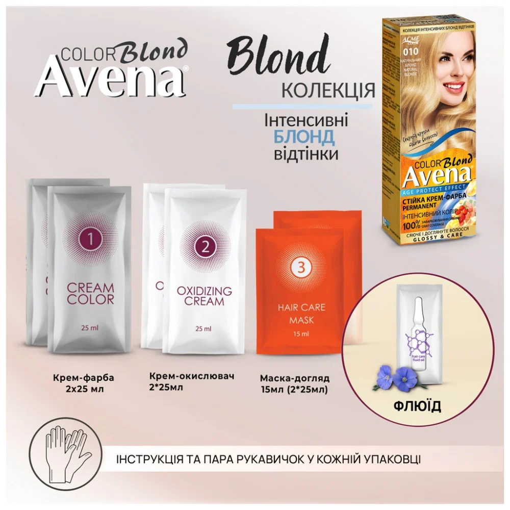 Фарба для волосся Acme Color Avena Blond Color Стійка 120 - Перлинно-сріблястий блонд (4823115502438) — фото 9