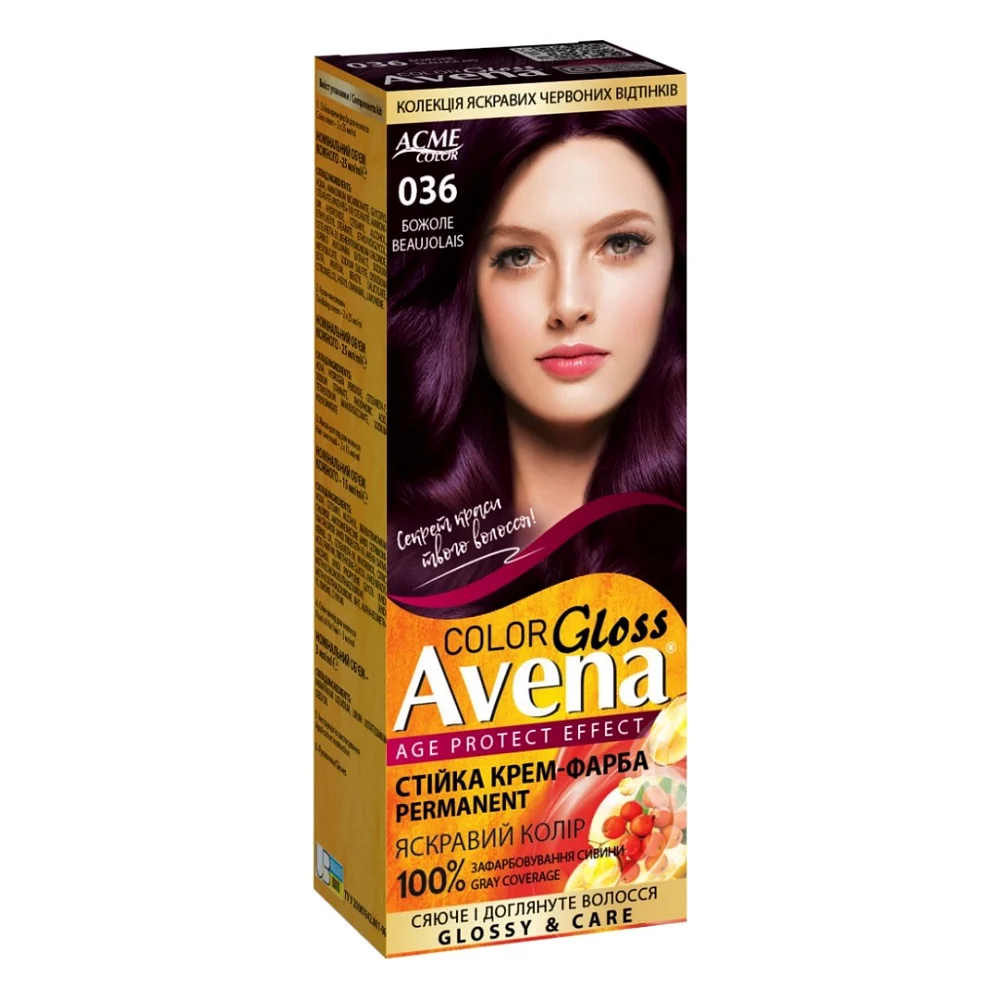 Фарба для волосся Acme Color Avena Gloss Color Стійка 036 - Божоле (4823115502711)