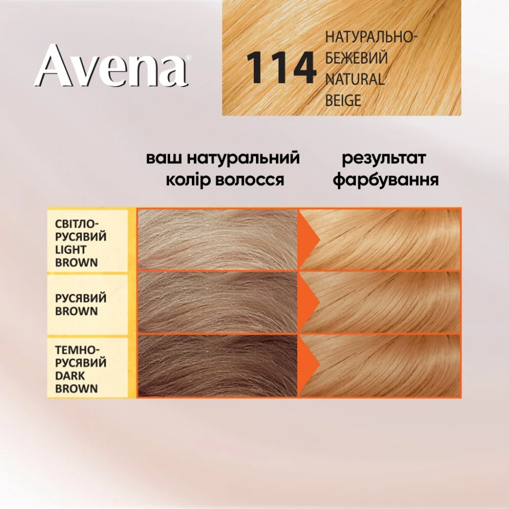 Фарба для волосся Acme Color Avena Shine Color Стійка 114 - Натурально-бежевий (4823115502421) — фото 5