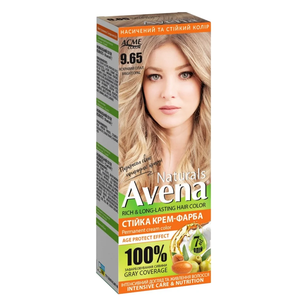 Фарба для волосся Acme Color Avena Naturals Стійка 9.65 - Bright Opal (4823115503077)