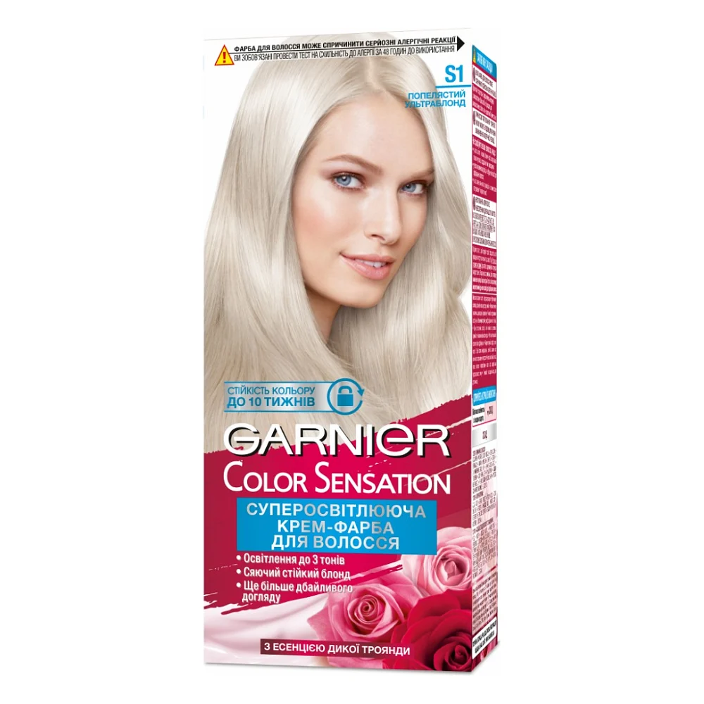 Фарба для волосся Garnier Color Sensation відтінок S1 Попелястий ультраблонд 110 мл (3600542259156)