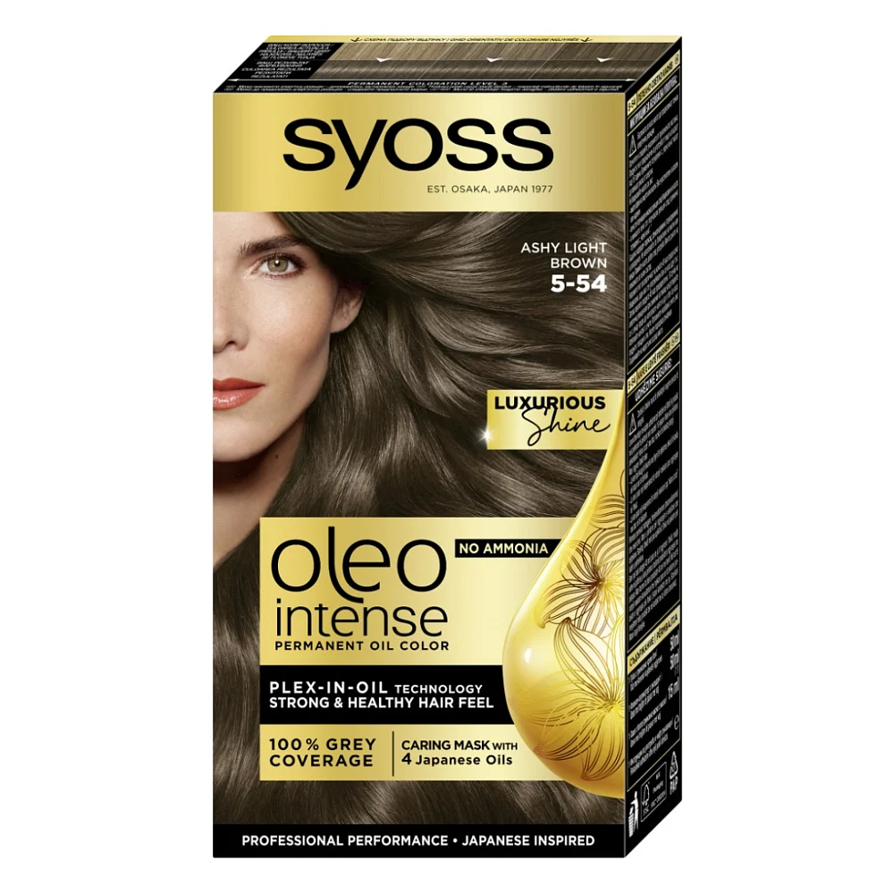 Фарба для волосся Syoss Oleo Intense 5-54 Холодний Світло-Каштановий 115 мл (9000101705201)