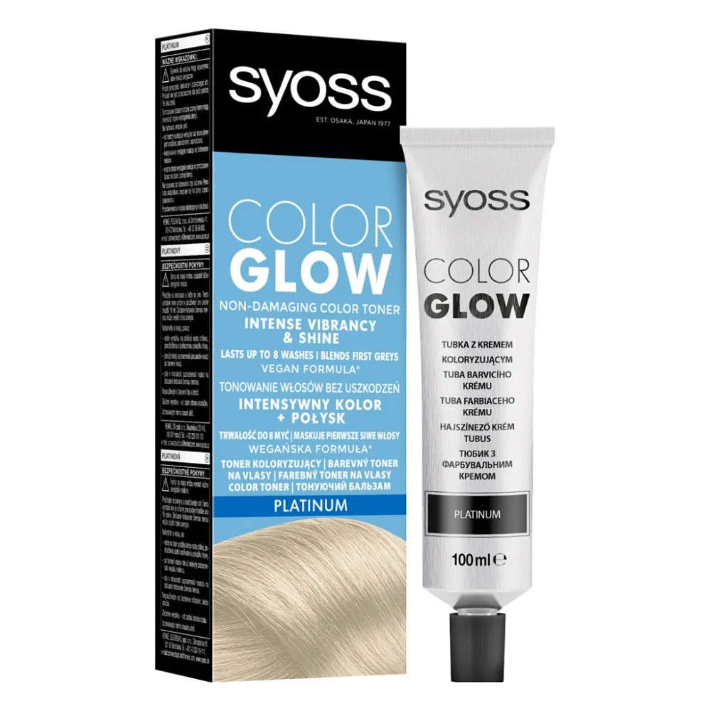 Відтінковий бальзам Syoss Color Glow Platinum - Платиновий Блондин 100 мл (9000101679267)