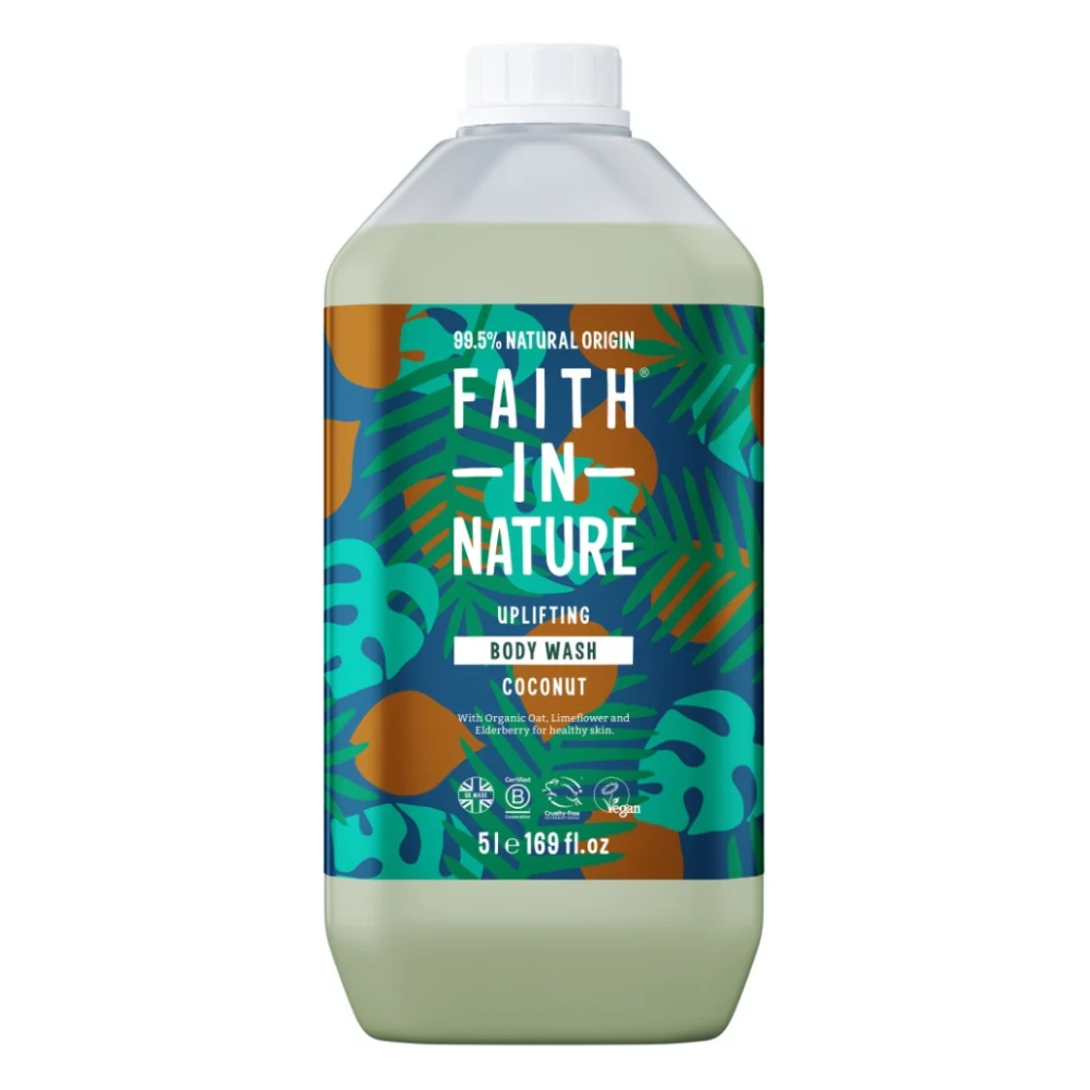 Гель для душу Faith in Nature Натуральний З кокосом 5 л (708002900372)