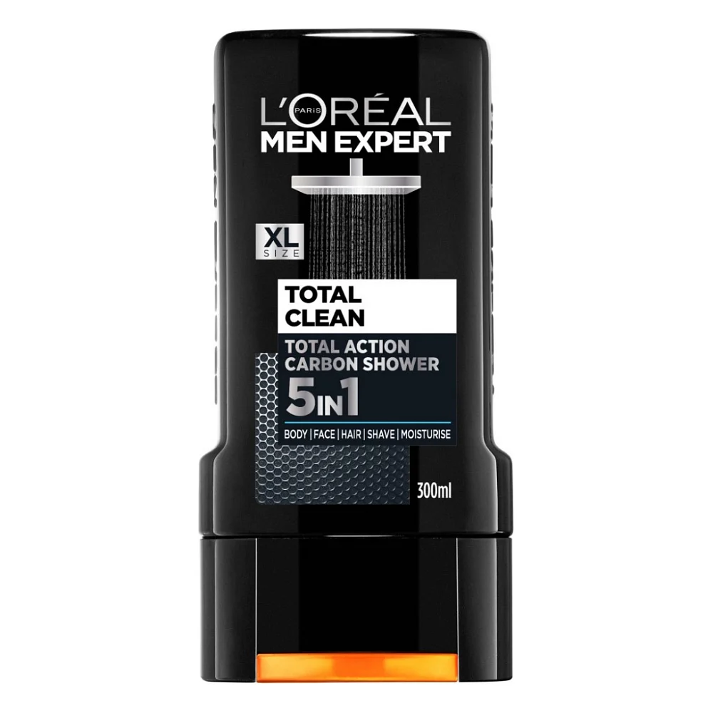 Гель для душу L'Oreal Paris Men Expert Total Clean 5 в 1 300 мл (3600523535989)