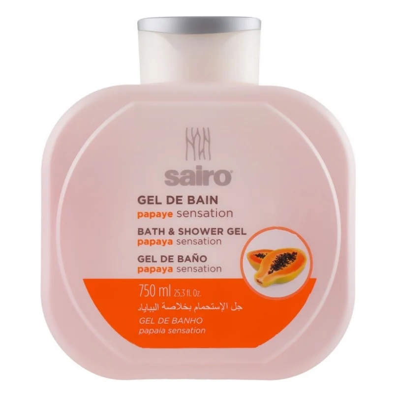 Гель для душу Sairo Bath And Shower Gel Папая 750 мл (8414227058164)