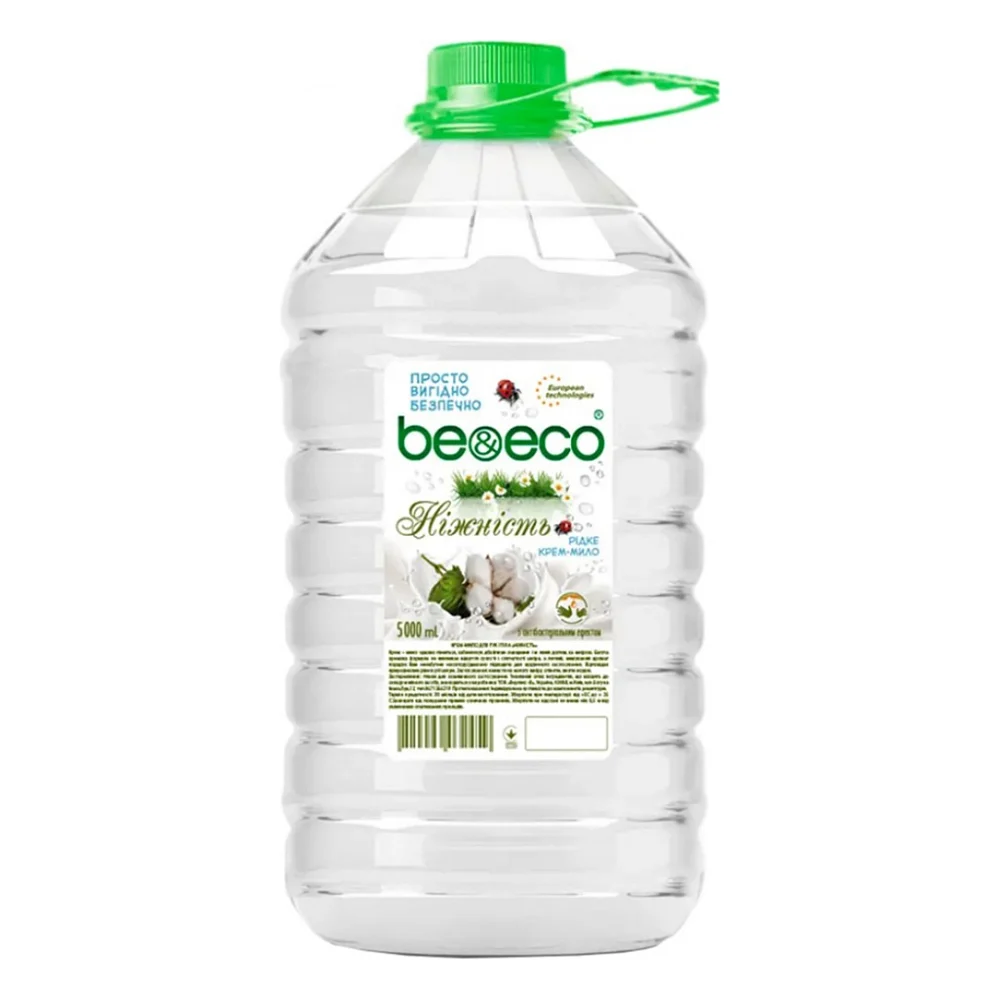 Рідке мило Be&Eco з антибактеріальним ефектом Ніжність 5 л (4820168433542)