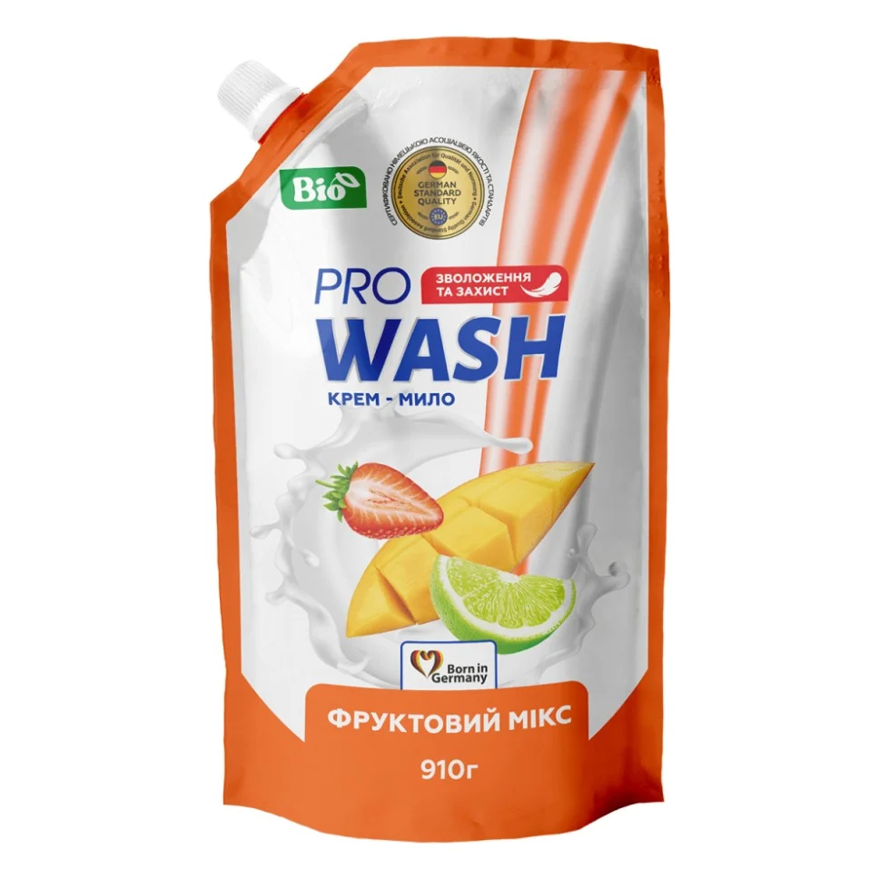 Рідке мило Pro Wash Фруктовий мікс Дой-пак 910 г (4823128001140)