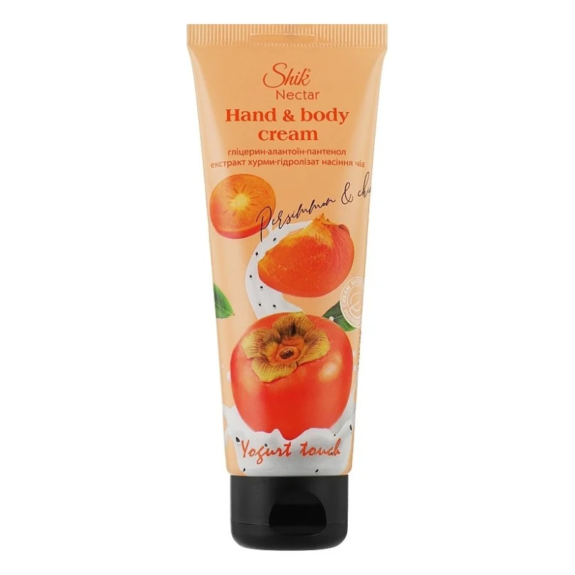 Крем для рук Shik Nectar Yogurt Touch Екстракт хурми і гідролізат насіння чіа 75 мл (4823107604393)