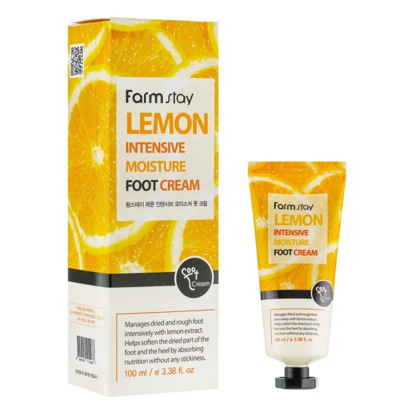 Крем для ніг FarmStay Lemon Intensive Moisture Foot Cream З екстрактом лимона 100 мл (8809338560109) — фото 2