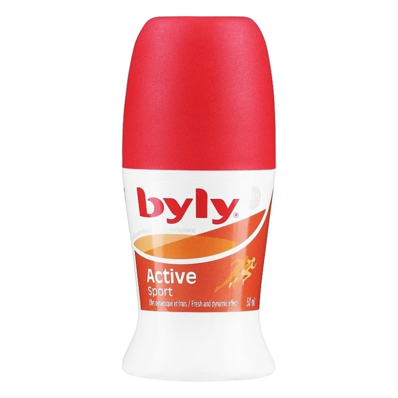 Антиперспірант Byly Active Sport Кульковий з мікрочастинками Захист 48 годин для активного способу життя 50 мл (8411104021648)