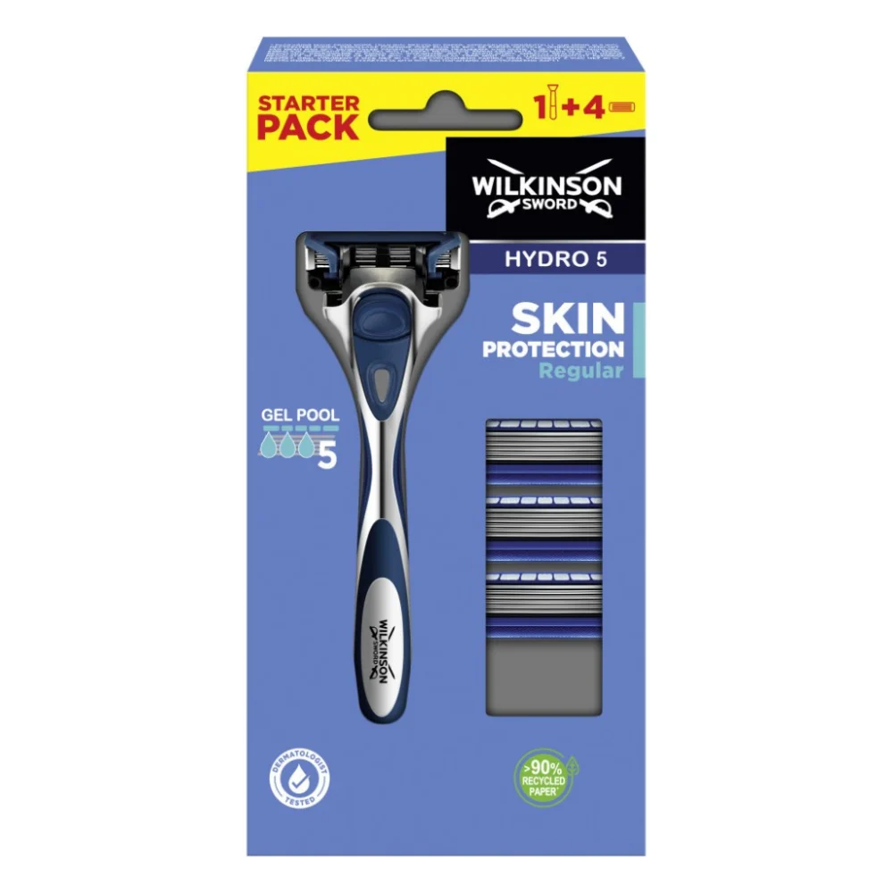Бритва Wilkinson Sword Hydro 5 Clampack + 4 змінні картриджі (4027800216505)