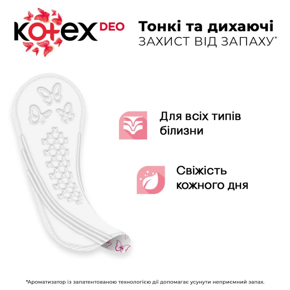 Щоденні прокладки Kotex Deo Super 52 шт. (5029053548685) — фото 4