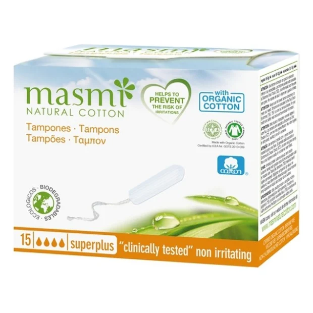 Тампони Masmi Super Plus без аплікатора 15 шт. (8432984000530)
