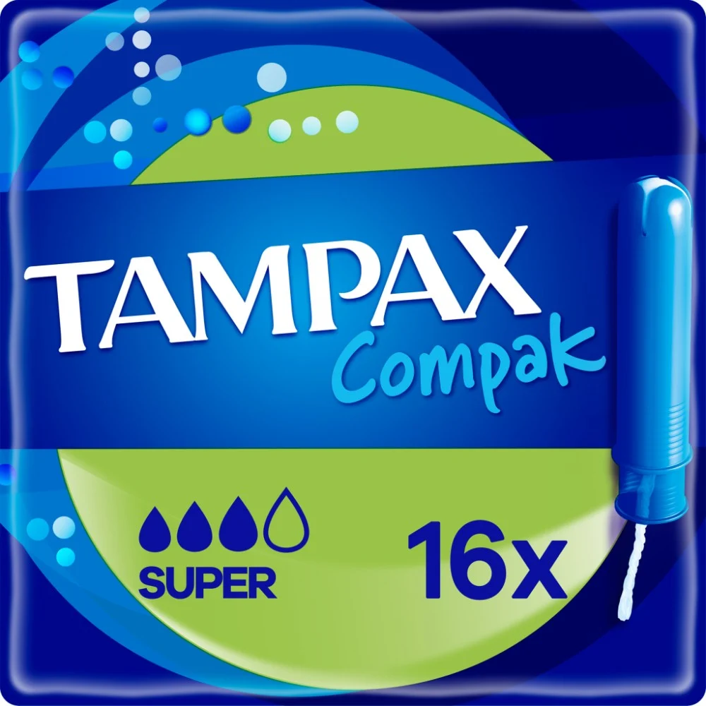 Тампони Tampax Compak Super з аплікатором 16 шт. (4015400219712/4015400219743)