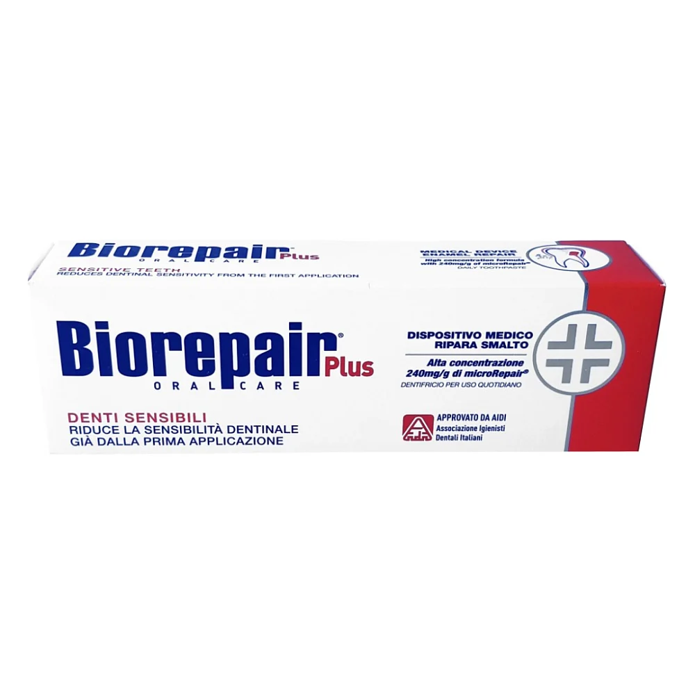 Зубна паста Biorepair Plus Професійне позбавлення чутливості 75 мл (8017331052648/8017331092224)