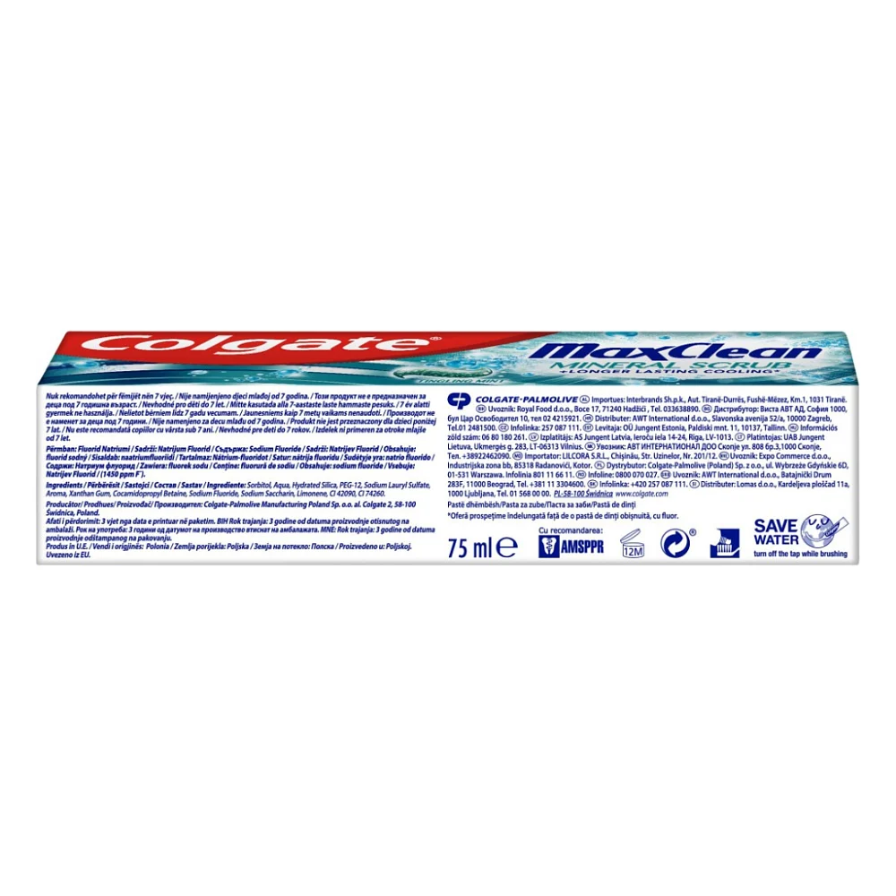 Зубна паста Colgate Max Clean Gentle Mineral Scrub Дбайливе очищення 75 мл (8718951327085) — фото 5