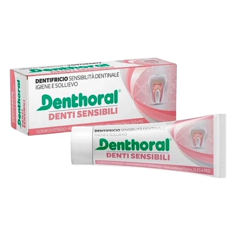 Зубна паста Denthoral Dentifricio Sensitive Teeth Для чутливих зубів 75 мл (8002185041405)