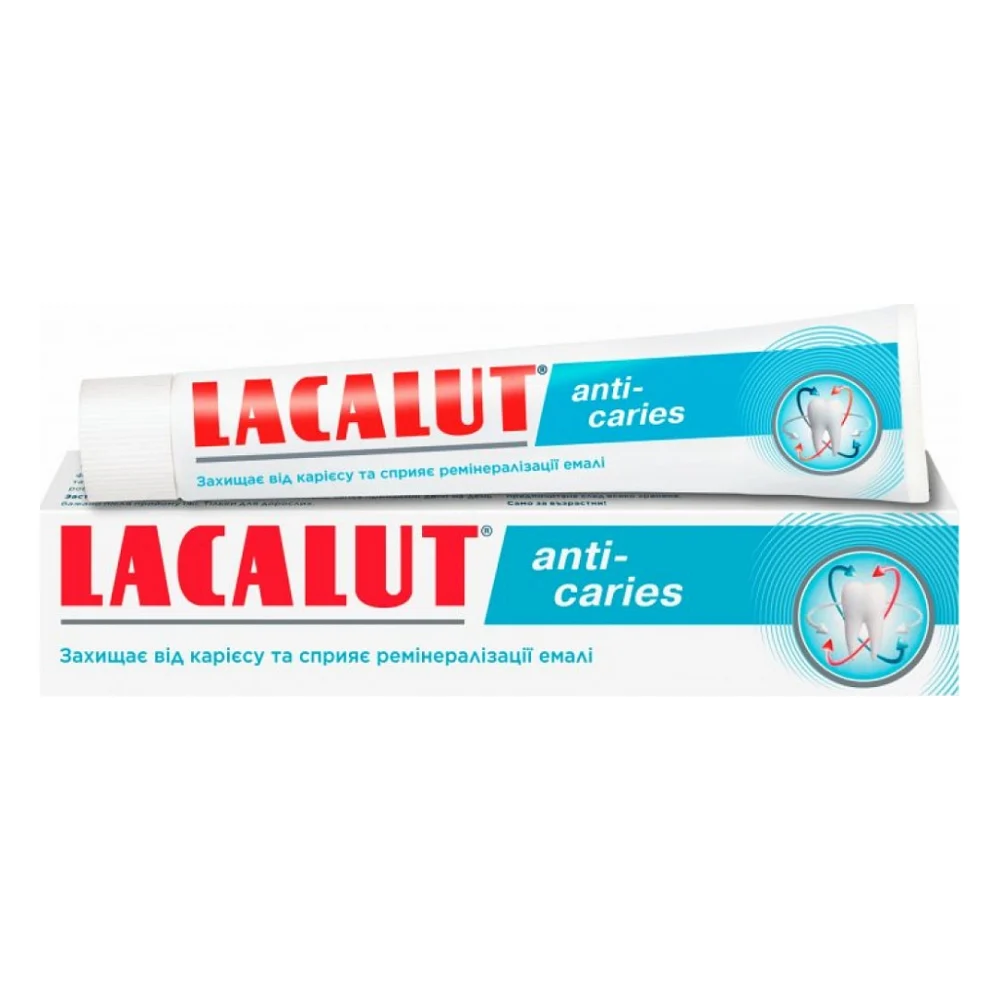 Зубна паста Lacalut anti-caries 75 мл (4016369694534)