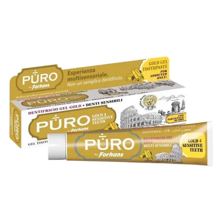 Зубна паста Puro by Forhans Gold 4 Sensitive Teeth 75 мл (8002185071792)