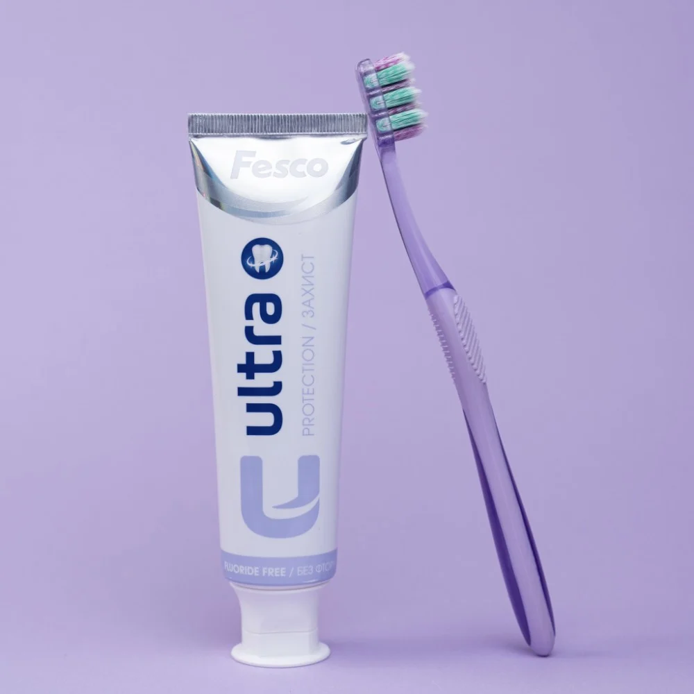 Зубна щітка Fesco Ultra Multi Brush Soft Фіолетова (4820204702106) — фото 7