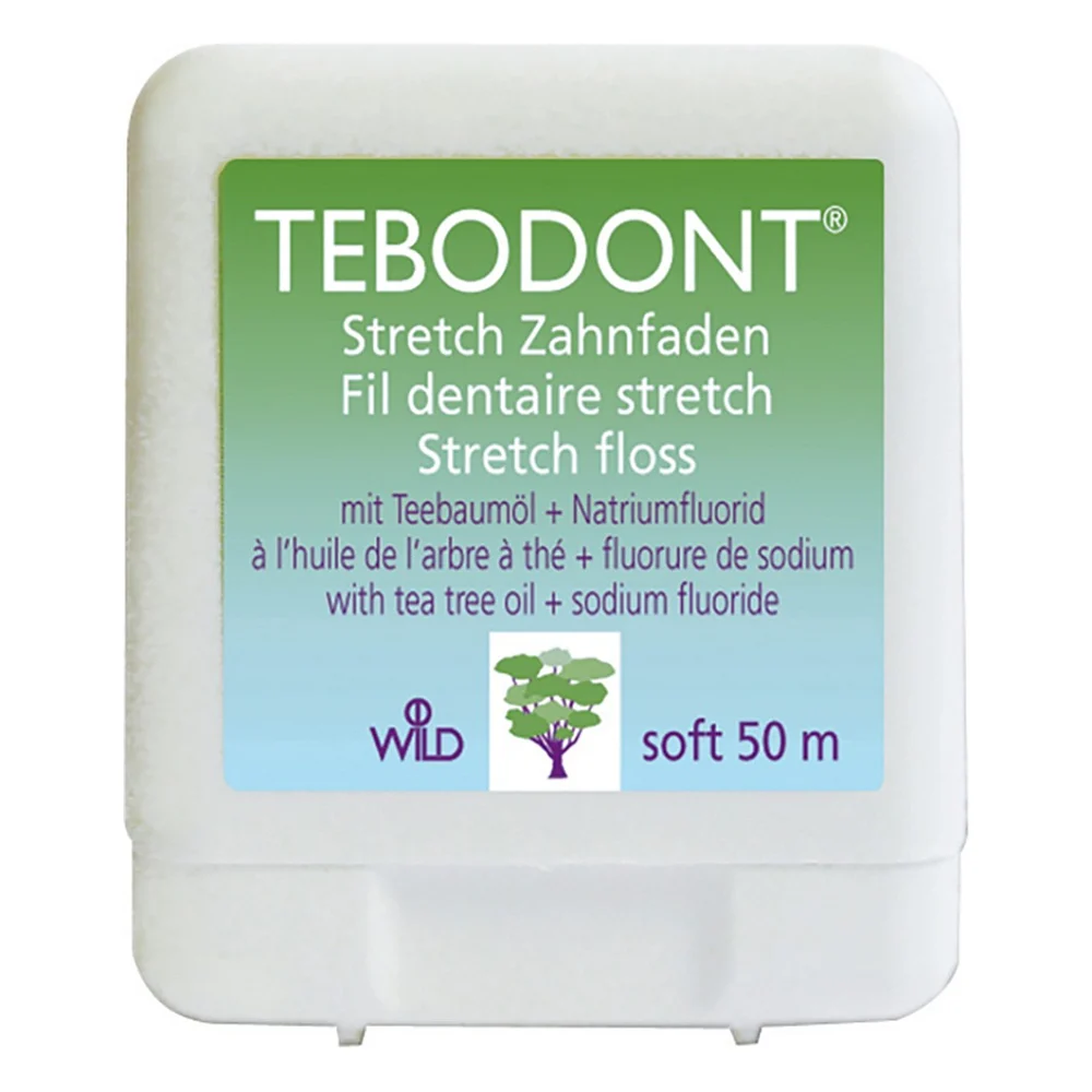 Зубна нитка Dr. Wild Tebodont-F з маcлом чайного дерева і фторидом 50 м (7611841350006)