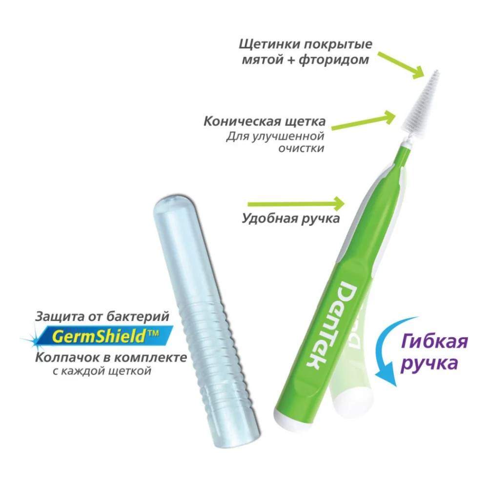 Щітки для міжзубних проміжків DenTek Зручне очищення для вузьких проміжків 16 шт. (047701002834) — фото 4