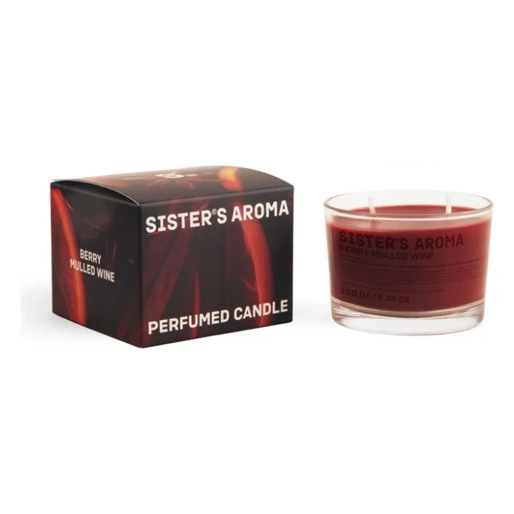 Ароматична свічка Sister's Aroma Berry Mulled Wine 150 г (4820227786350) — фото 2