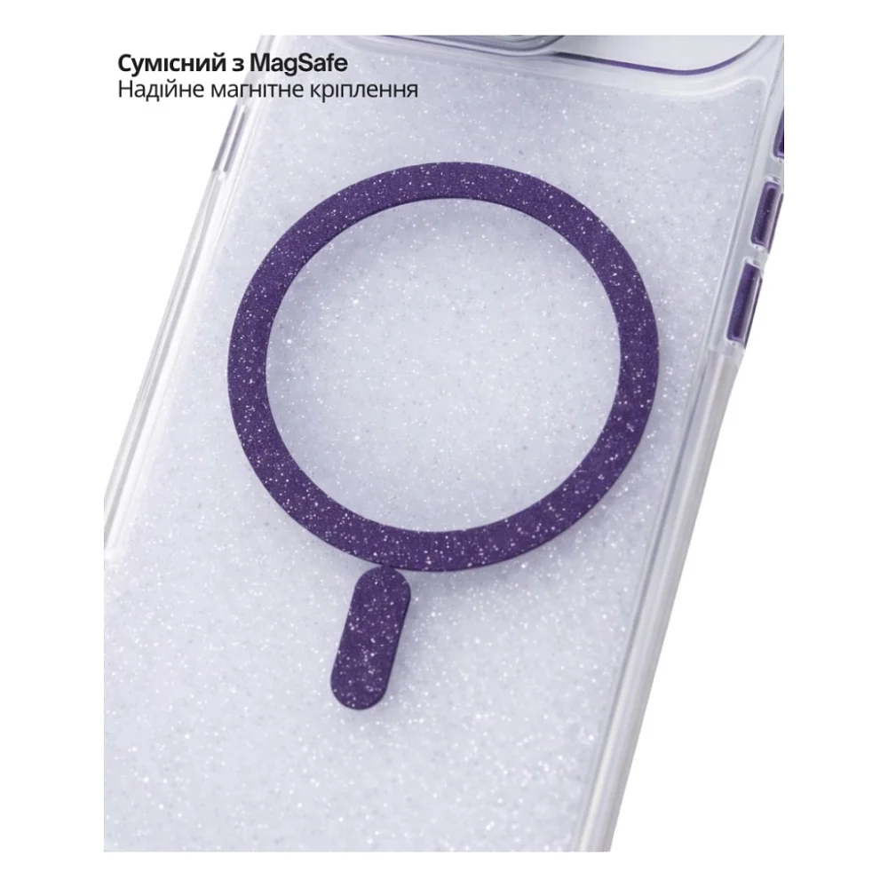 Чохол до мобільного телефона BeCover FIBRA Star Shine MagSafe Apple iPhone 17 Air Purple (715423) — фото 6