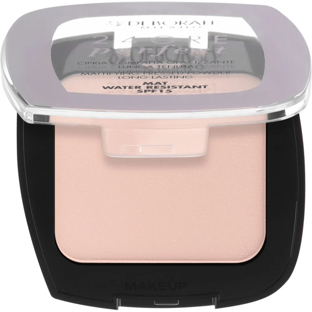 Пудра для обличчя Deborah 24Ore Perfect SPF15 02 - Light Rose (8009518328639)