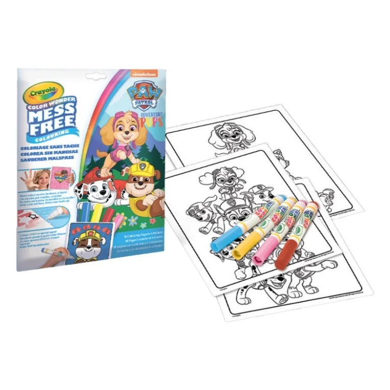Набір для творчості Crayola Color Wonder Paw Patrol Розмальовка, 18 сторінок та 4 фломастери (75-2814-M)