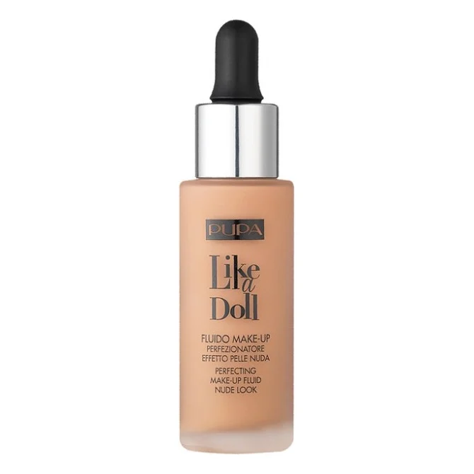 Тональна основа Pupa Like a Doll Perfecting Make-up Fluid Nude Look 030 - Natural Beige (8011607222414)