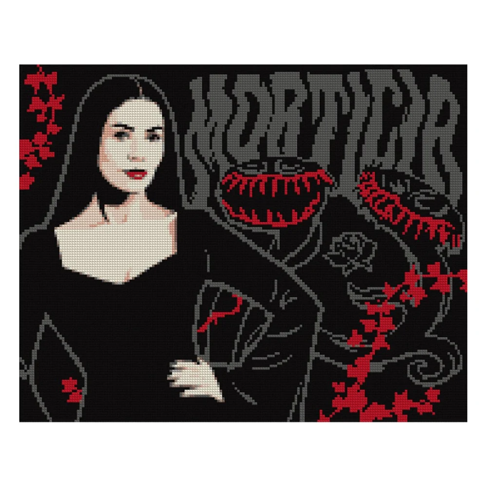 Картина по номерам Santi Wednesday Mysterious Morticia 40х50 см, алмазна мозаїка (955114)
