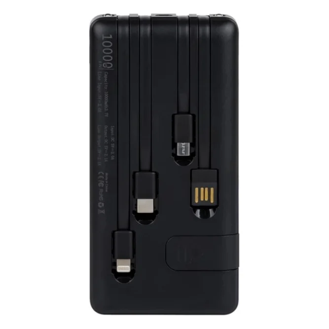 Батарея універсальна AURA NRG10 10000 mAh Black (PBANRG10B) — фото 3