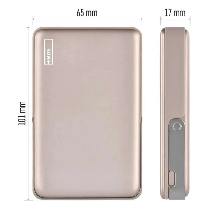 Батарея універсальна EMOS 10000mAh, MagSafe, 20W, pink (B0552RG) — фото 3