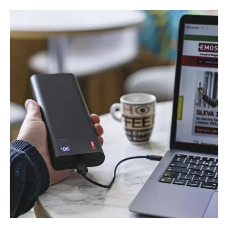 Батарея універсальна EMOS 27000mAh NTBF30, 100W, Pass-through, black (B0561B) — фото 12