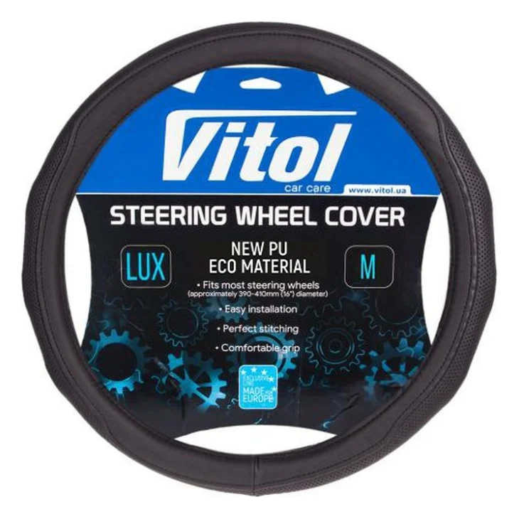 Чохол на руль VITOL M чорн (VLOD-19P009 BK M)