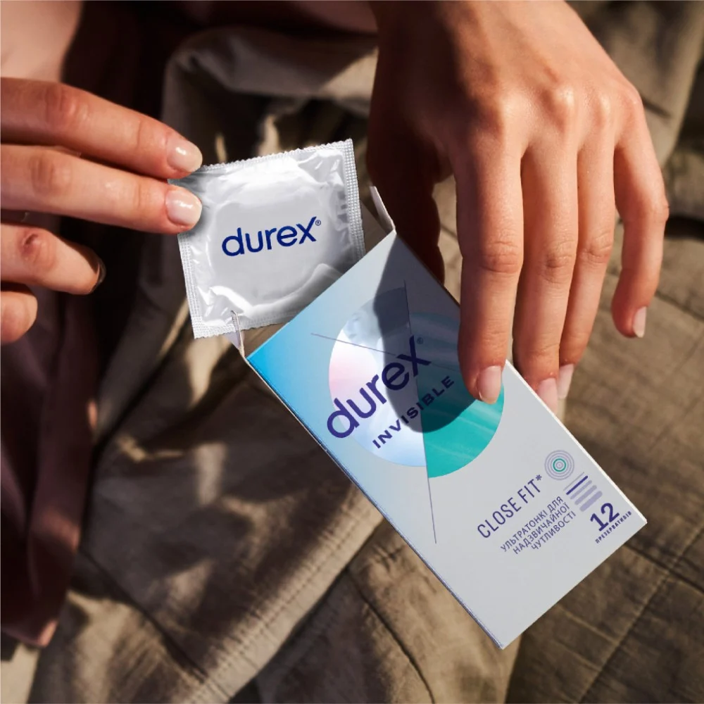 Презервативи Durex Іnvisible латексні з силіконовою змазкою ультратонкі 12 шт. (5052197049619) — фото 6