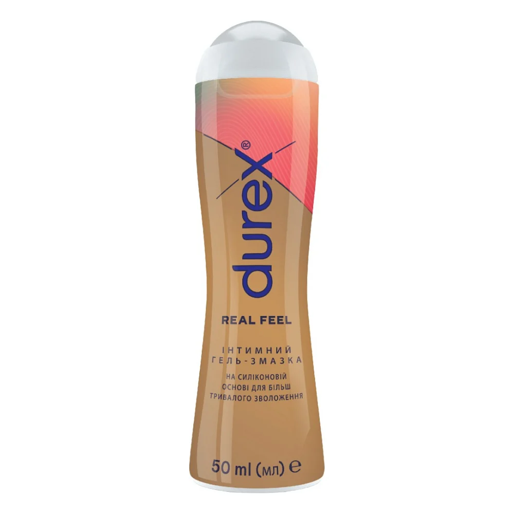 Інтимний гель-змазка Durex Real Feel для анального сексу на силіконовій основі (лубрикант) 50 мл (4820108005327)